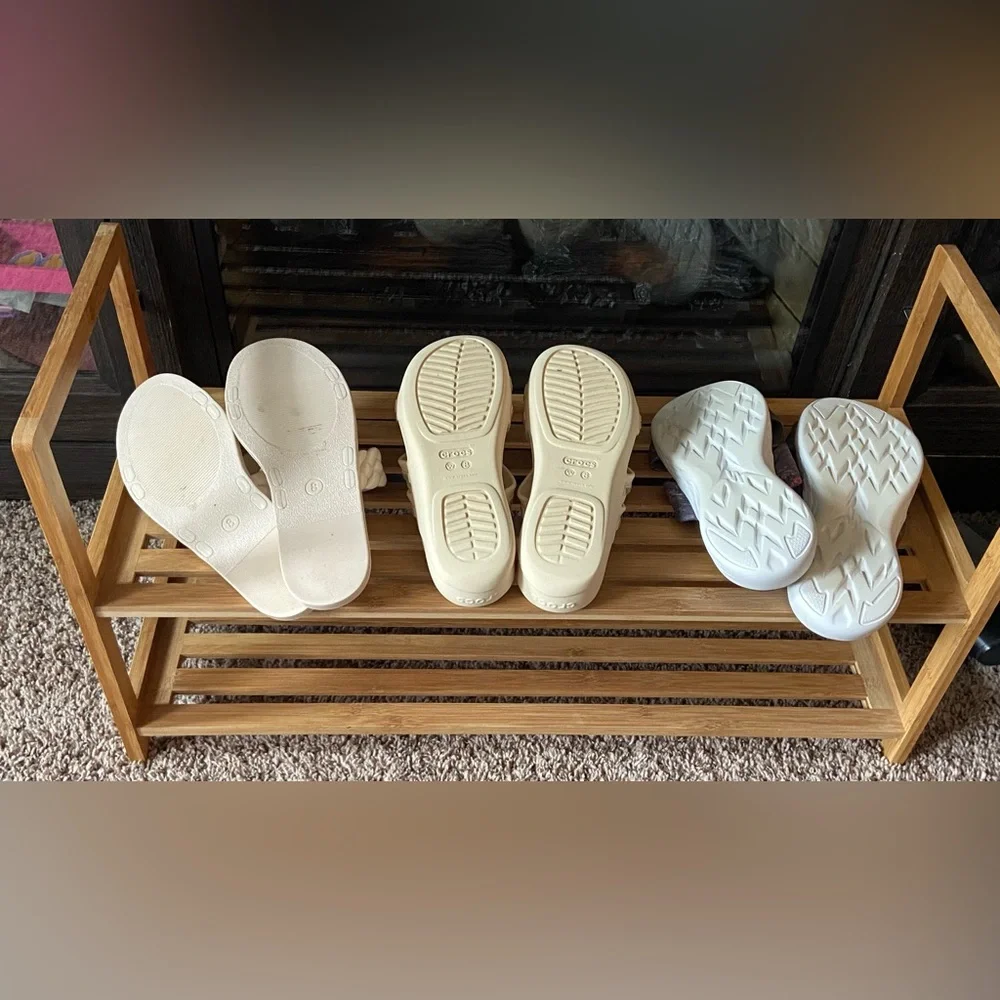 Bundle 3 Sandals-One Crocs, One Sketchers, One S & S, All Sz-8 Used/Nice/Clean